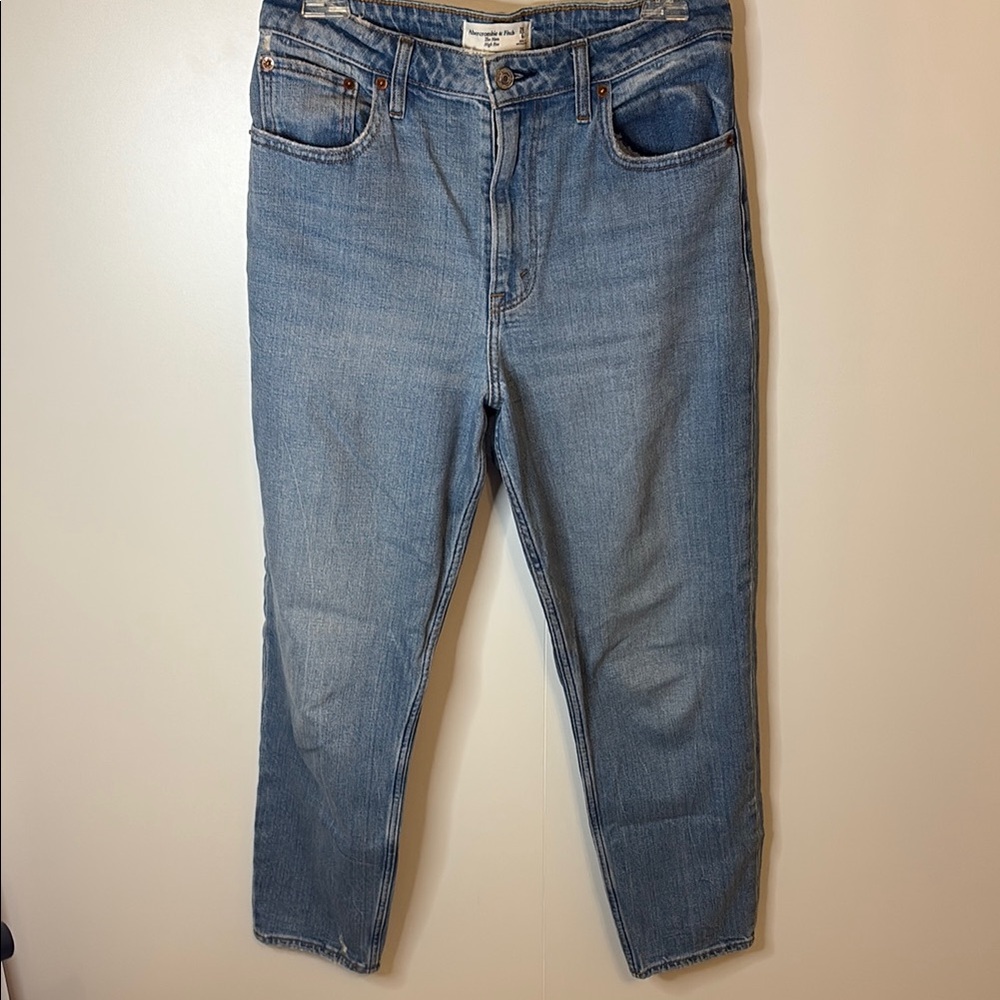 Abercrombie & Fitch Blue Straight Leg Jeans